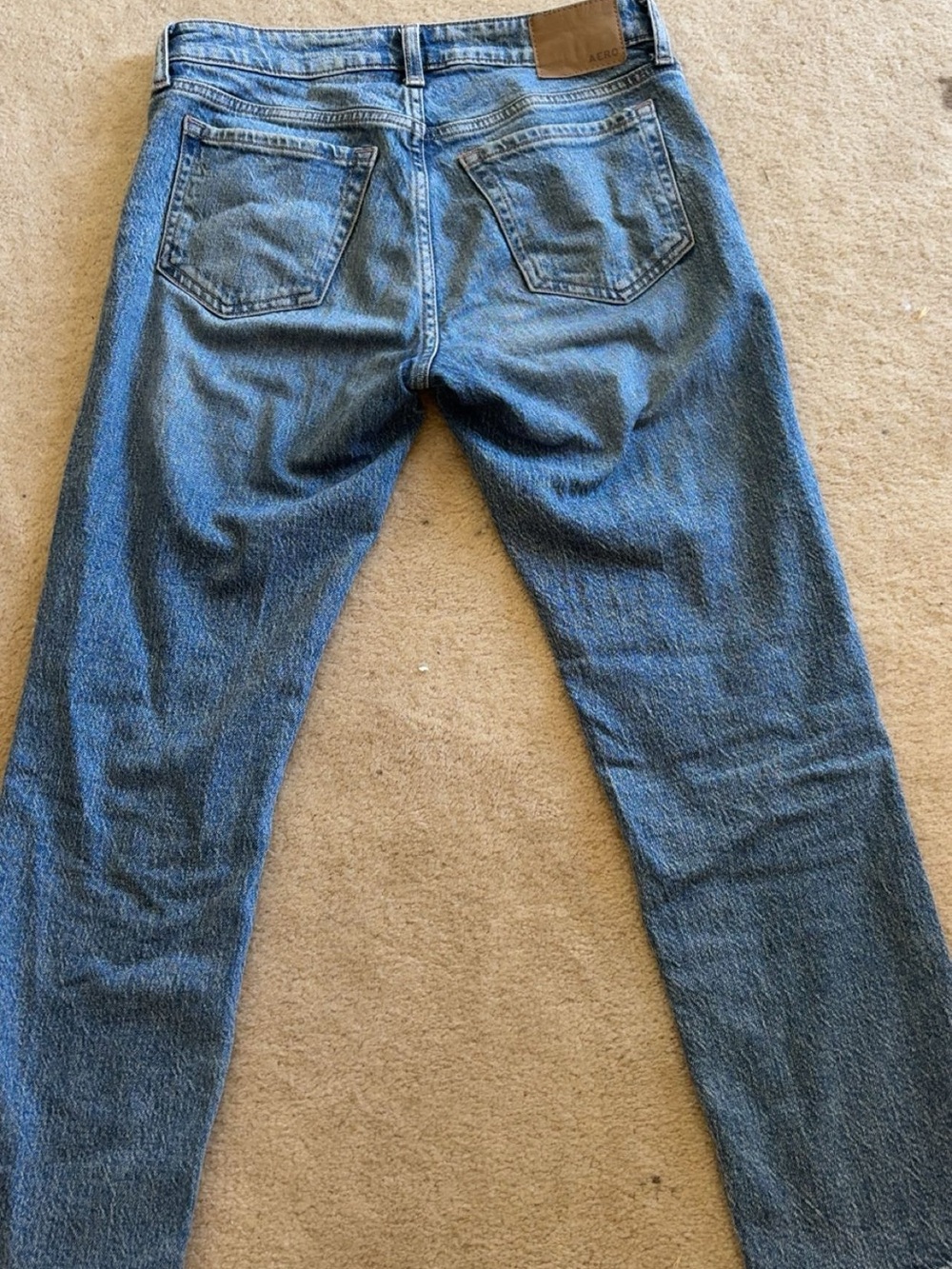 Aeropostale Distressed Mid-Ride Ankle Straight Leg Jeans - Picture 5 of 5